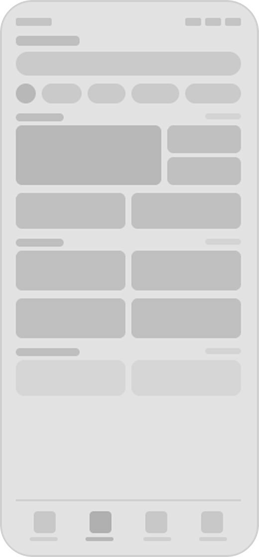 Low-fi wireframe: Discover