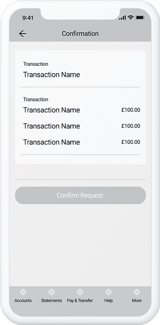 Wireframe: confirm request