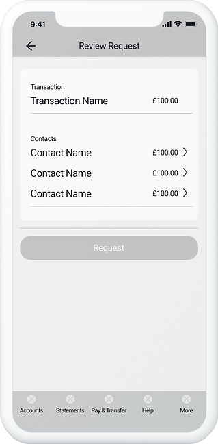 Wireframe: review request